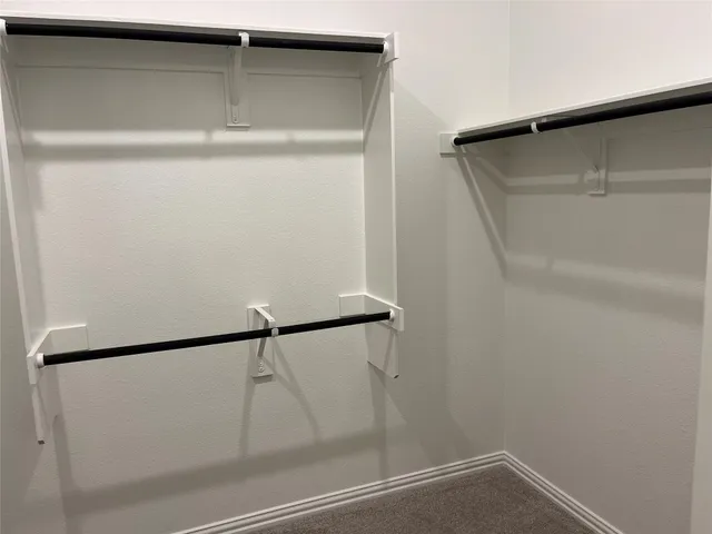 a close view of closet