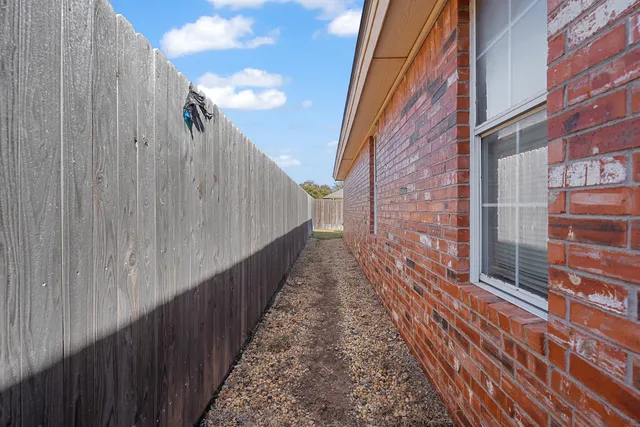 a view of a pathway of a building