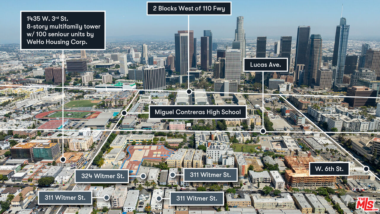 401 Witmer Street Los Angeles, CA 90017 - Photo 2 of 5 a city view