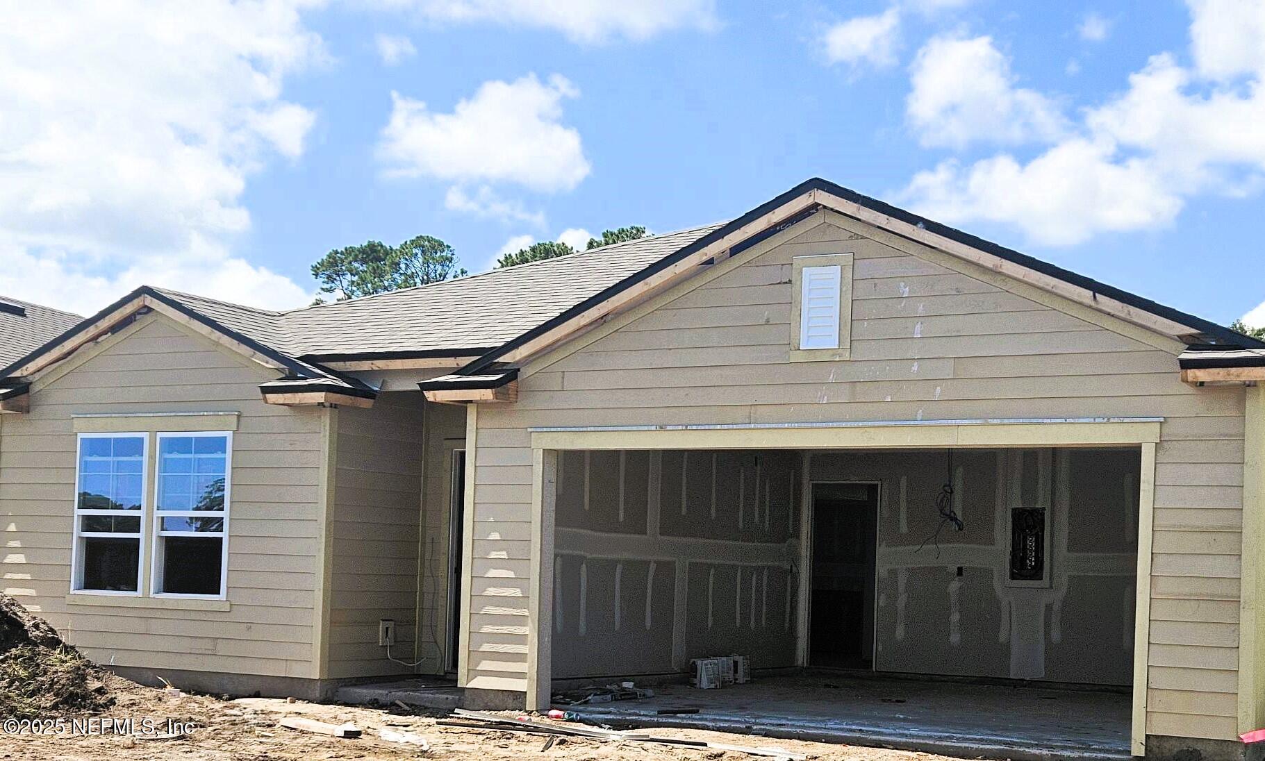 a front view of a house