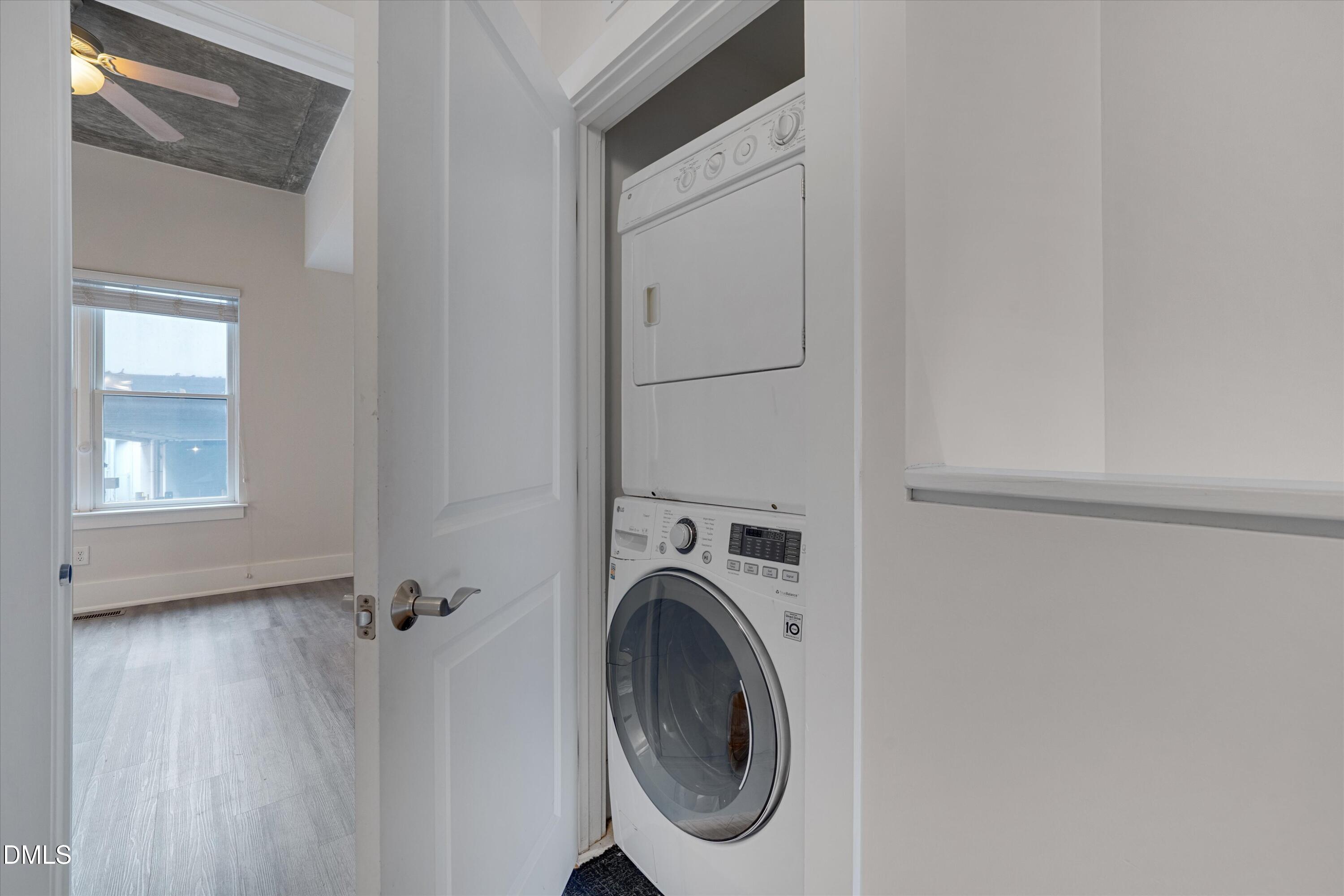 444 South Blount Street, Unit 120 Raleigh, NC 27601 - Photo 13 of 29 a utility room with dryer and washer
