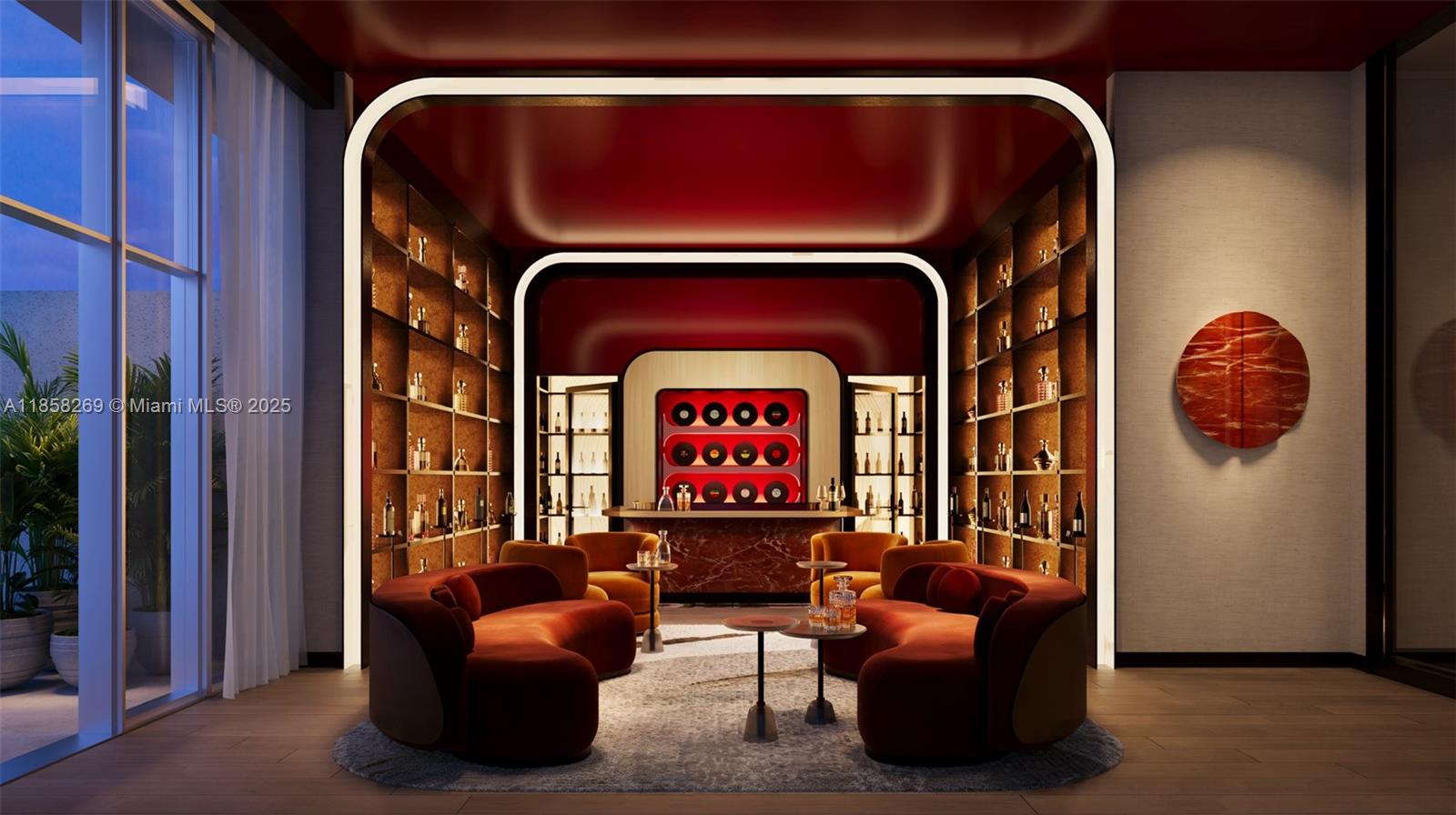 505 Northeast 2nd Street, Unit 14C Fort Lauderdale, FL 33301 - Photo 11 of 17 a living room with furniture and a potted plant