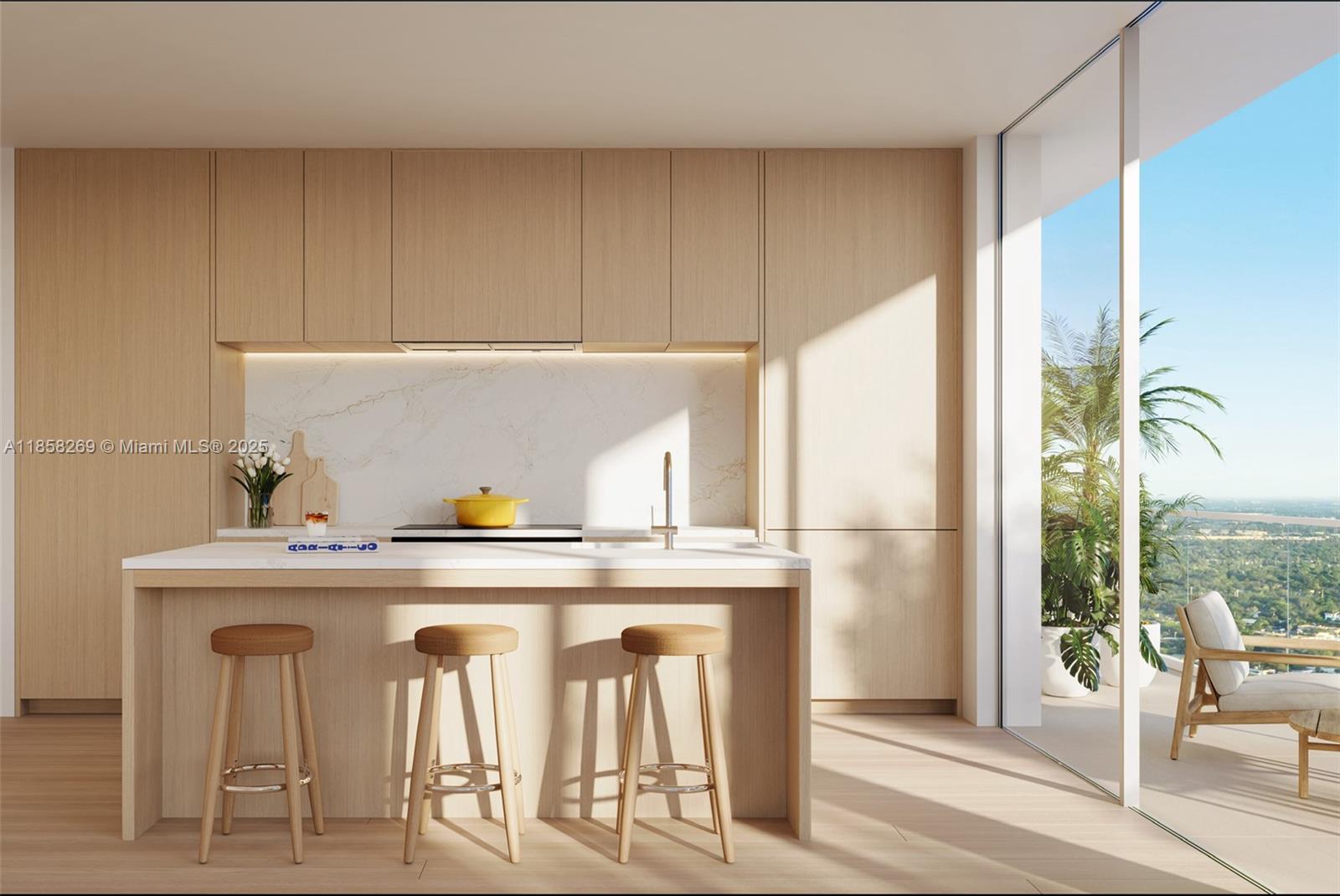 505 Northeast 2nd Street, Unit 14C Fort Lauderdale, FL 33301 - Photo 16 of 17 a kitchen with a stove and a refrigerator