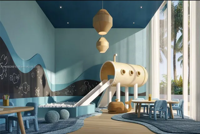 a front view of a house with sitting area and garden view