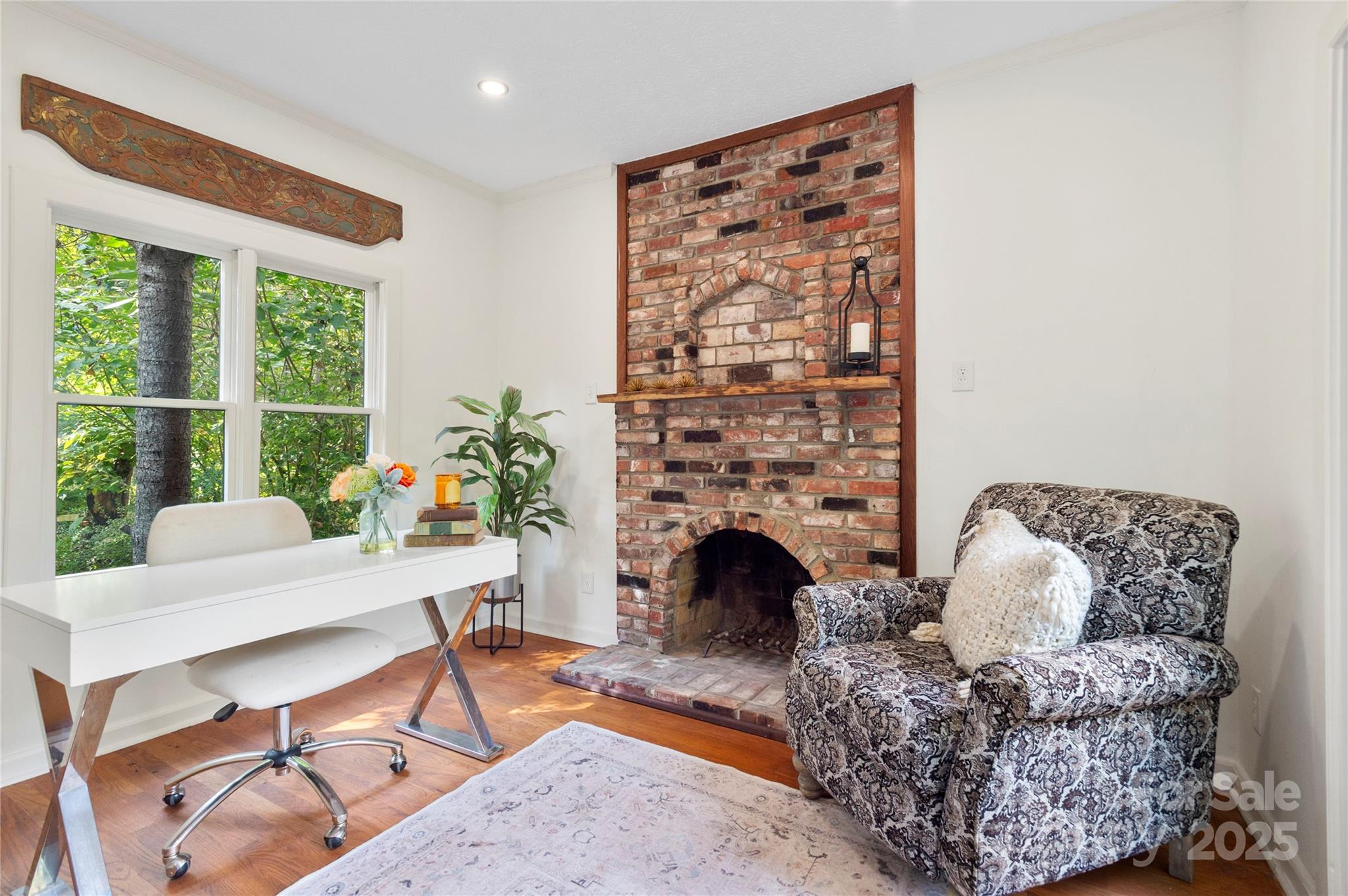 528 Padgettown Road Black Mountain, NC 28711 - Photo 13 of 43 a living room with furniture and a fireplace