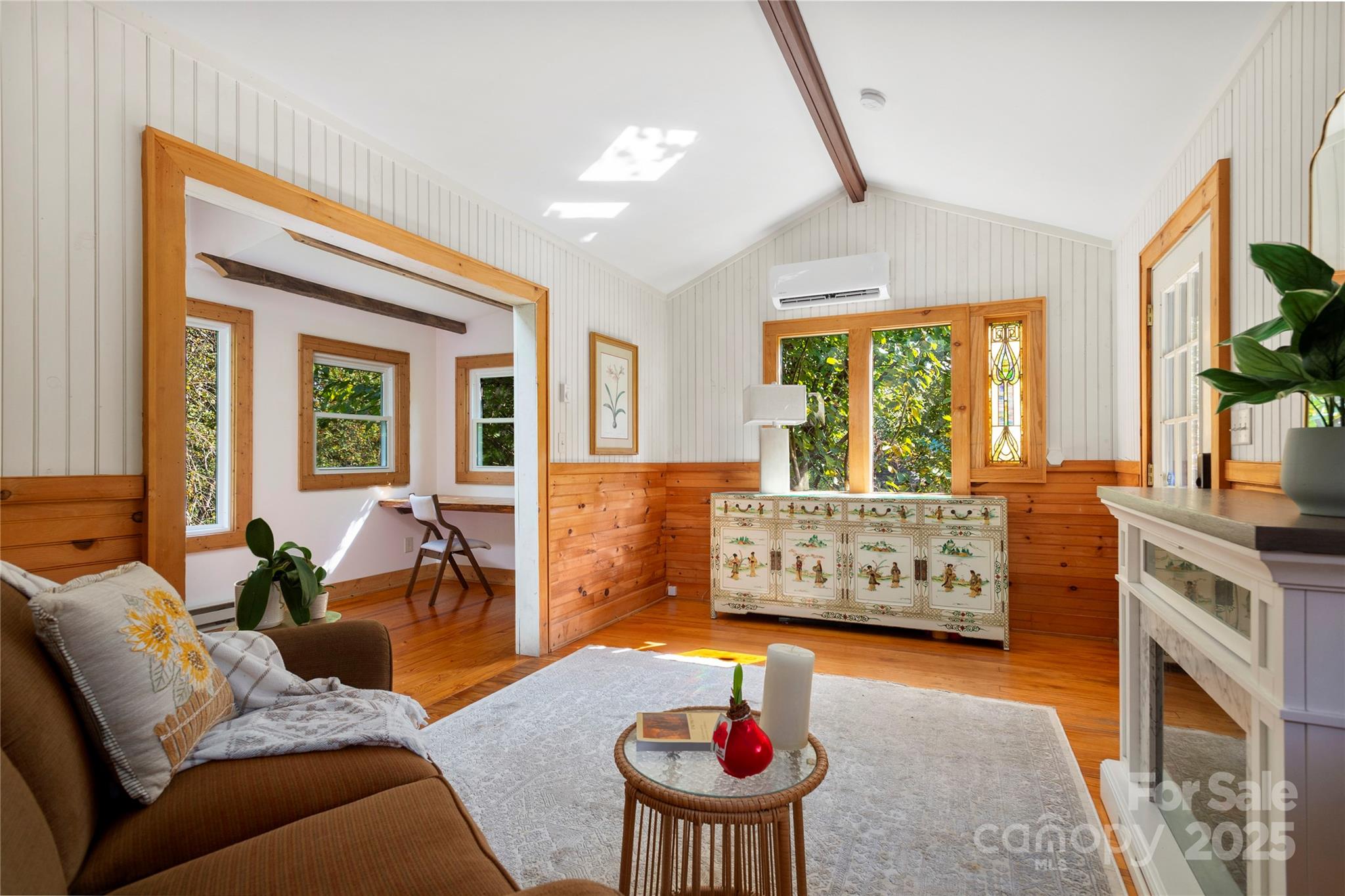 528 Padgettown Road Black Mountain, NC 28711 - Photo 25 of 43 a living room with furniture and a fireplace
