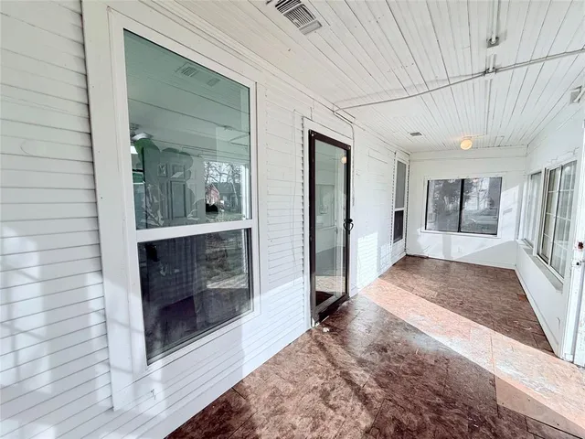 a view of entryway with livingroom and furniture