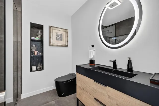 a view of a swimming pool and a yard