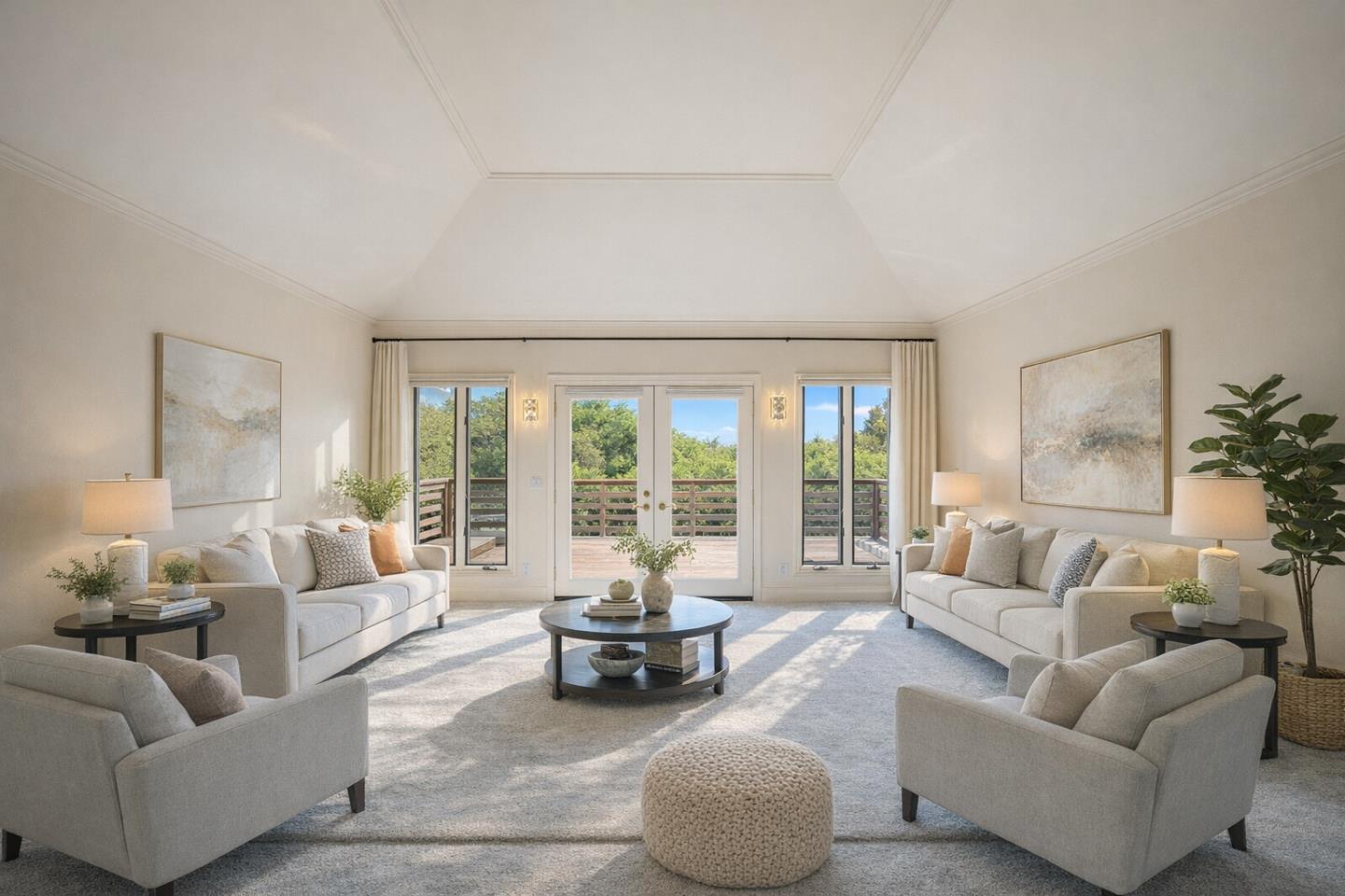 4055 Sunset Lane Pebble Beach, CA 93953 - Photo 12 of 23 a living room with furniture and a large window with outer view