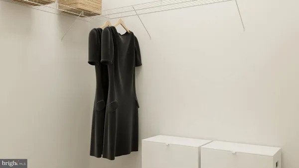 a view of a walk in closet