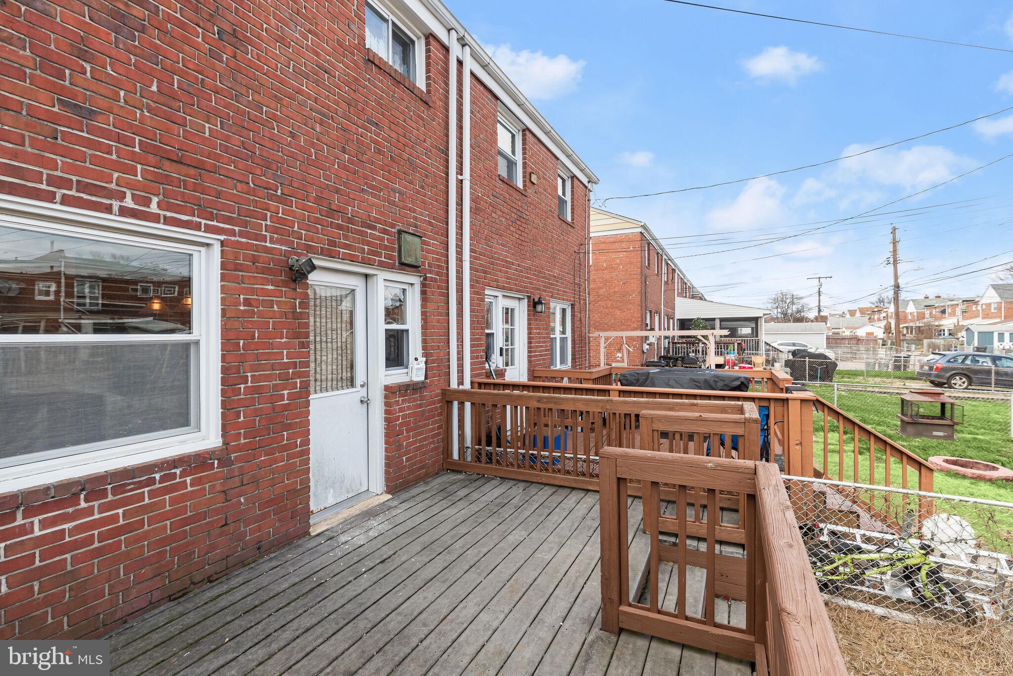 2812 Moorgate Road Dundalk, MD 21222 - Photo 20 of 63 Deck Off Kitchen