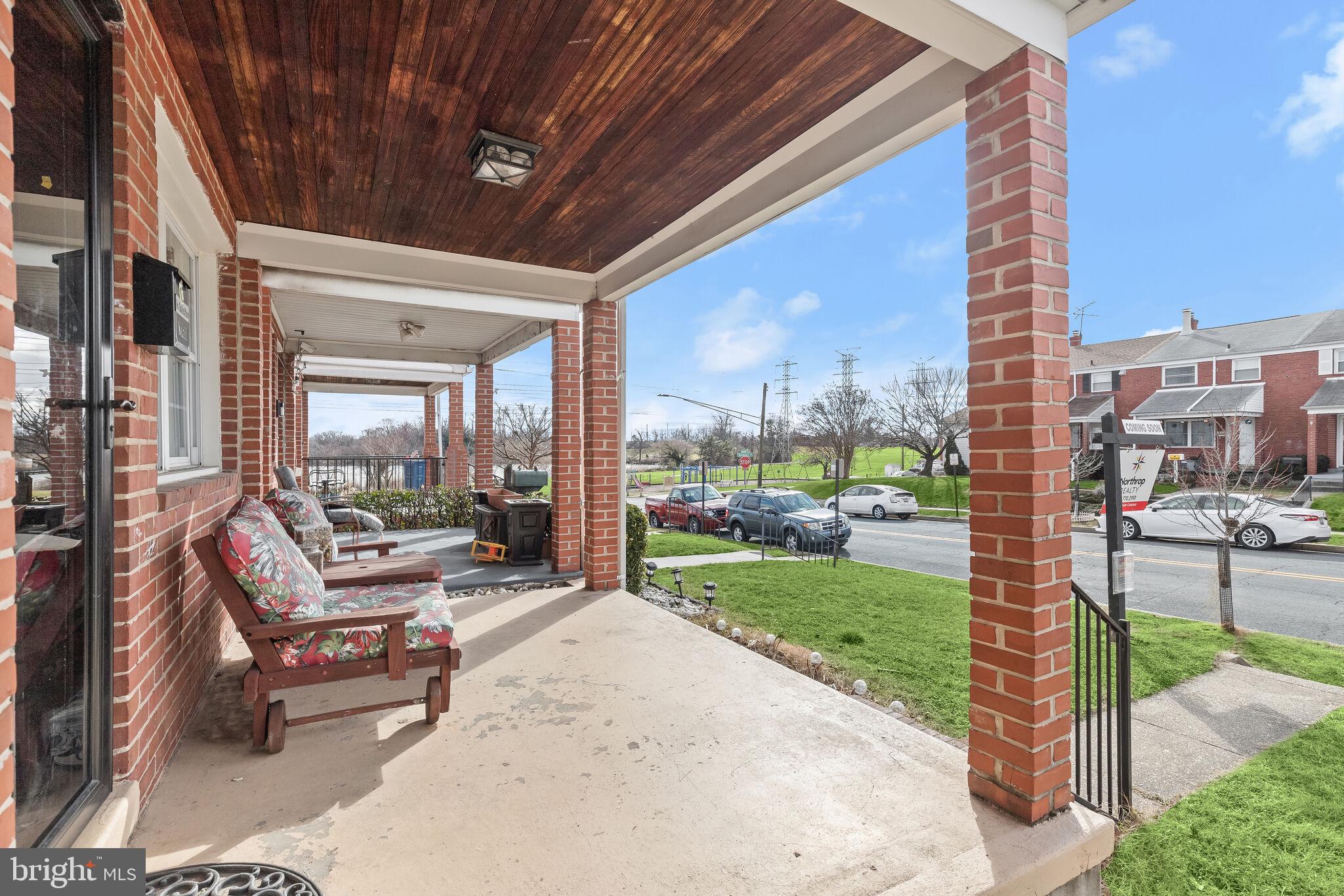 2812 Moorgate Road Dundalk, MD 21222 - Photo 3 of 63 Inviting Covered Front Porch with Water View