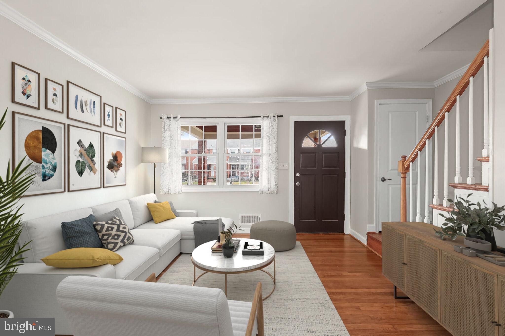 2812 Moorgate Road Dundalk, MD 21222 - Photo 4 of 63 Living Room-Staged Using Virtual Tools