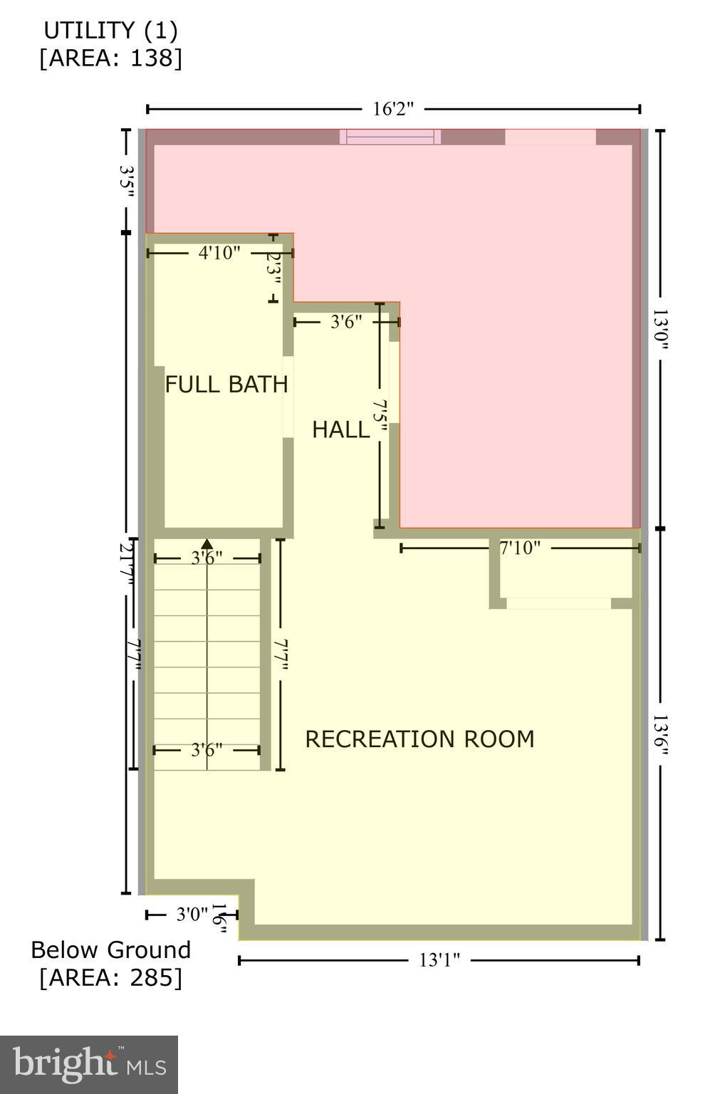 2812 Moorgate Road Dundalk, MD 21222 - Photo 62 of 63 Lower Level Floor Plan