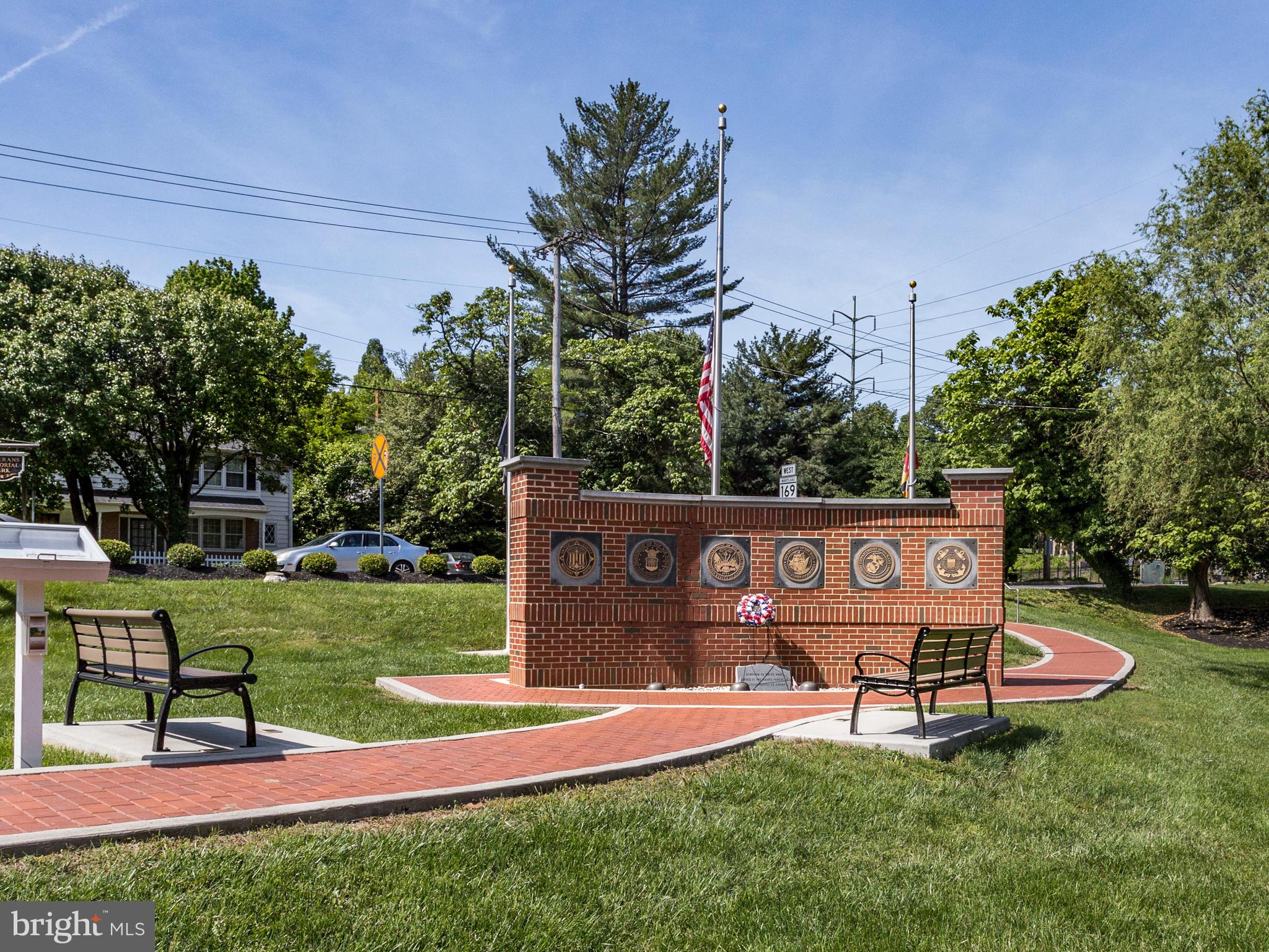 626 Fairmount Road Linthicum Heights, MD 21090 - Photo 56 of 58 a view of a park that has sign board and trees