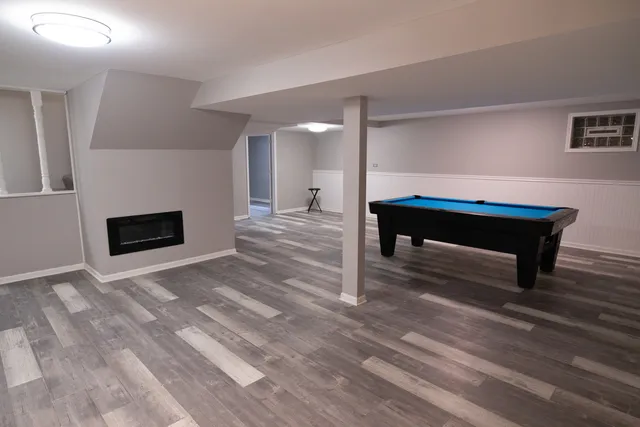 a room with a bench and a couch