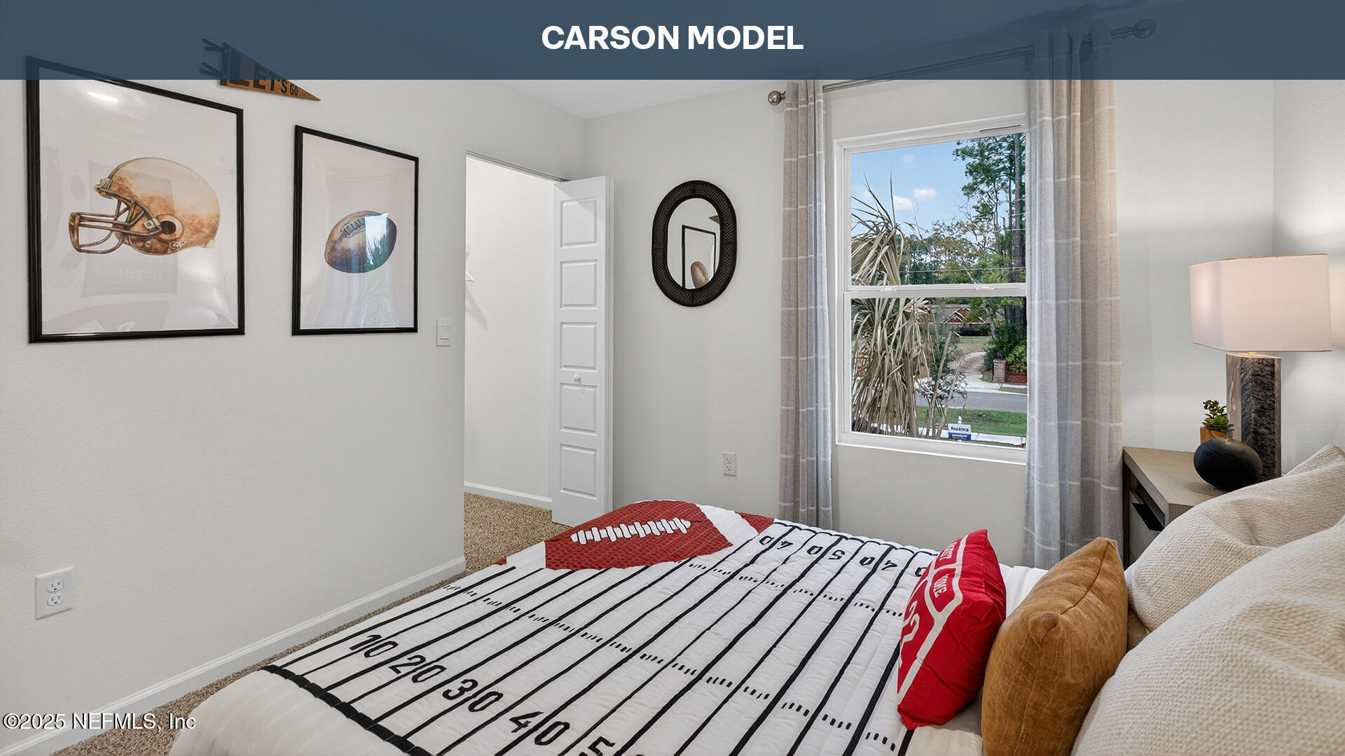 12742 Geronimo Place Jacksonville, FL 32218 - Photo 20 of 38 a bedroom with a bed and a painting on the wall