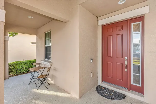 a view of a livingroom with furniture and table
