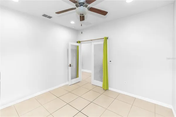 a view of an empty room