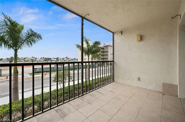 a view of a balcony