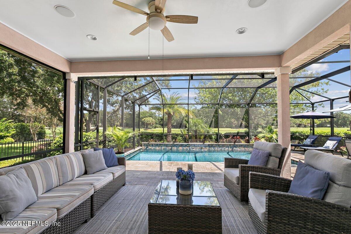 417 Blagdon Court Jacksonville, FL 32225 - Photo 15 of 43 a living room with furniture and a large window