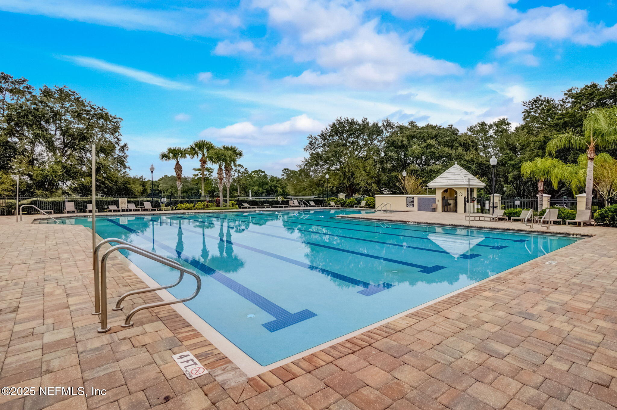 417 Blagdon Court Jacksonville, FL 32225 - Photo 36 of 43 a view of swimming pool with seating space