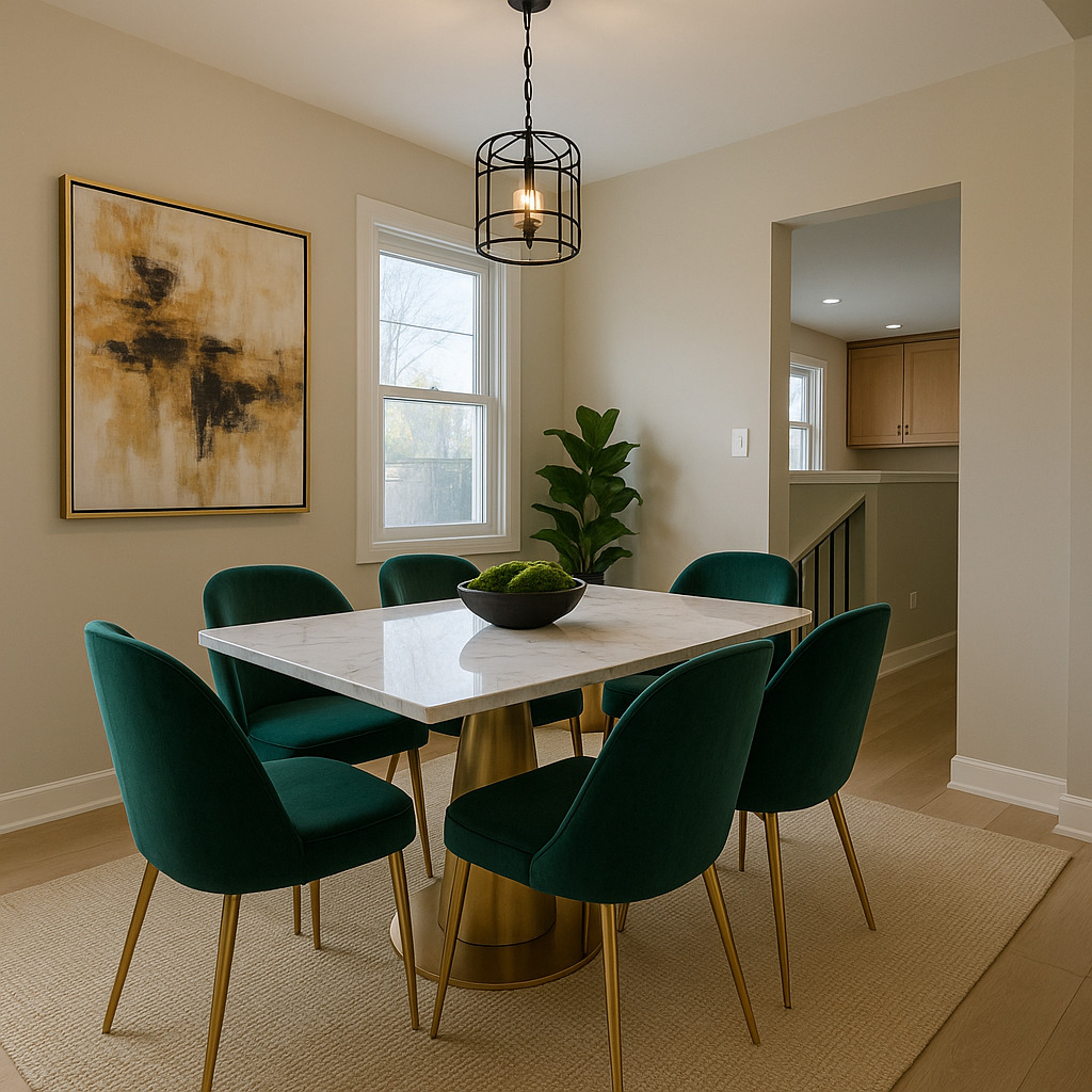 2187 Walnut Avenue Hanover Park, IL 60133 - Photo 6 of 38 a view of a dining room with furniture window and wooden floor
