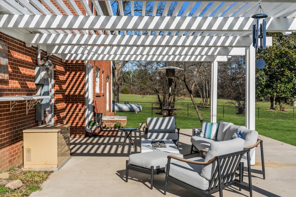 251 Miller Road Hillsboro, TN 37342 - Photo 63 of 80 a view of a patio with a table chairs and a backyard