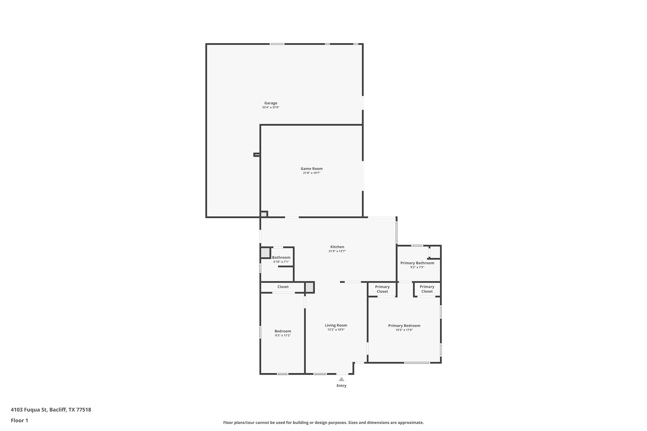 4103 Fuqua Street Bacliff, TX 77518 - Photo 33 of 33 Floorplan