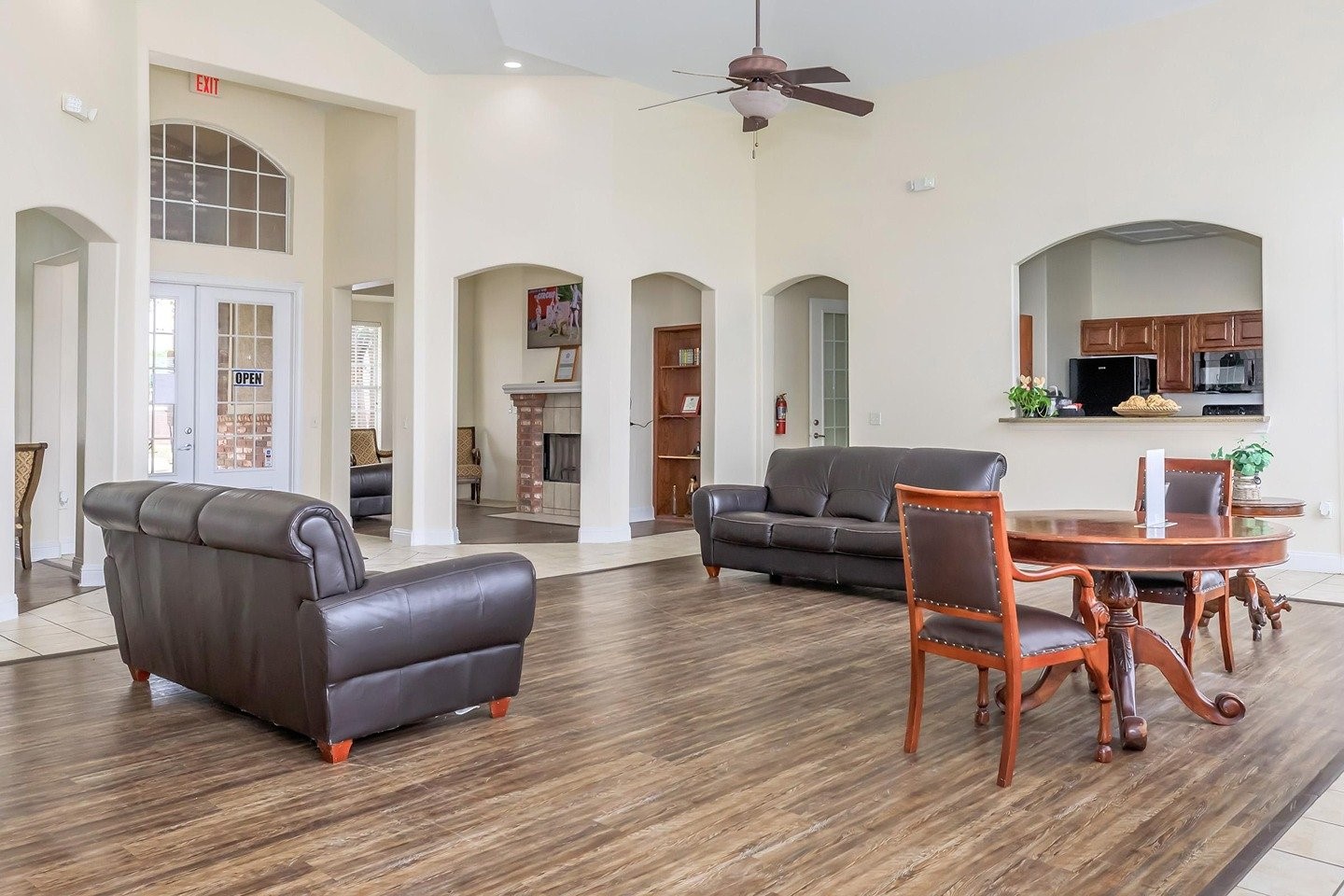 9257 Somerset Road San Antonio, TX 78211 - Photo 6 of 18 a living room with furniture and a wooden floor