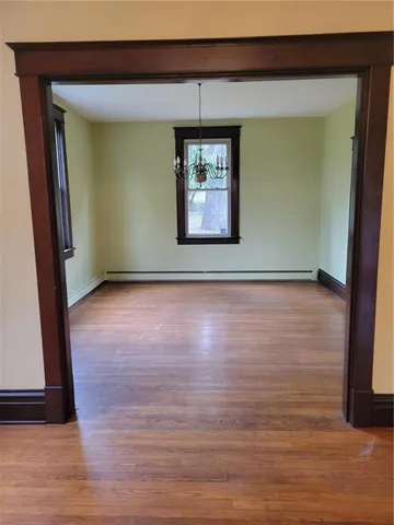 a view of a hallway with window