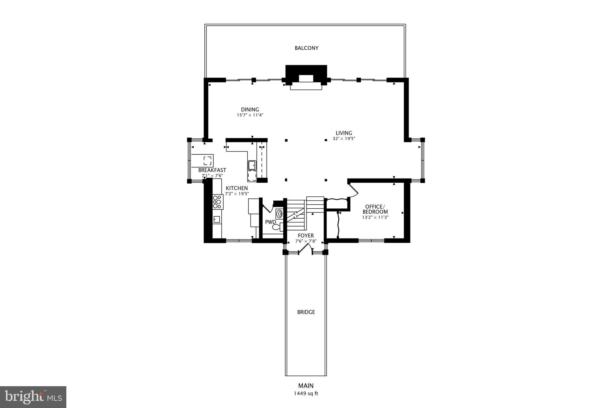 1205 Dale Drive Silver Spring, MD 20910 - Photo 44 of 46 Main level floor plan