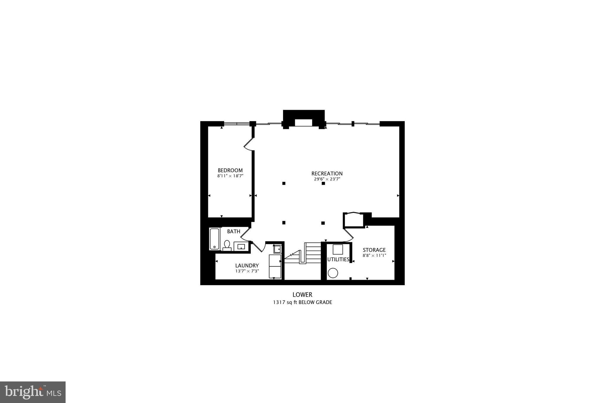 1205 Dale Drive Silver Spring, MD 20910 - Photo 46 of 46 Lower level floor plan