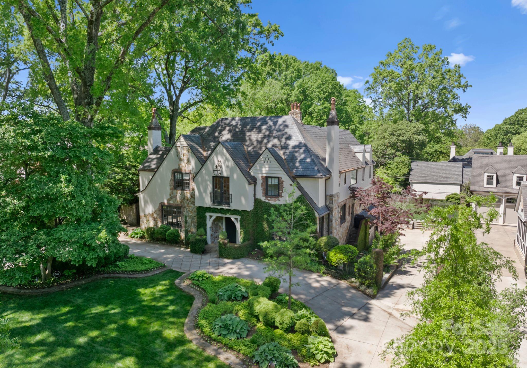 a house with trees in the background