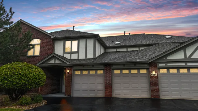a front view of a house