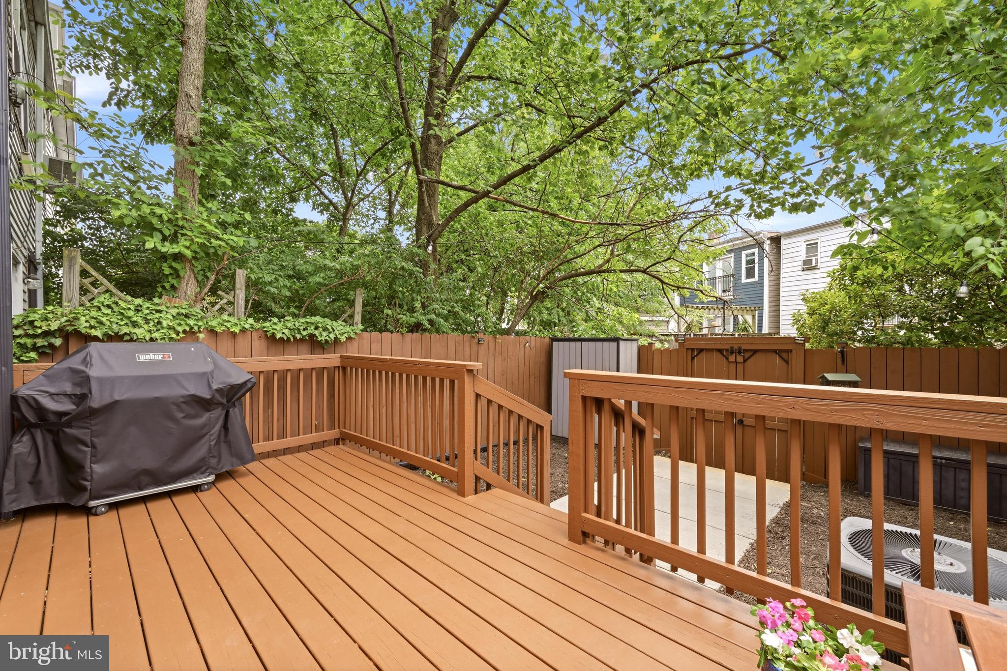 1705 Bay Street Southeast Washington, DC 20003 - Photo 27 of 29 a view of balcony with wooden floor and fence