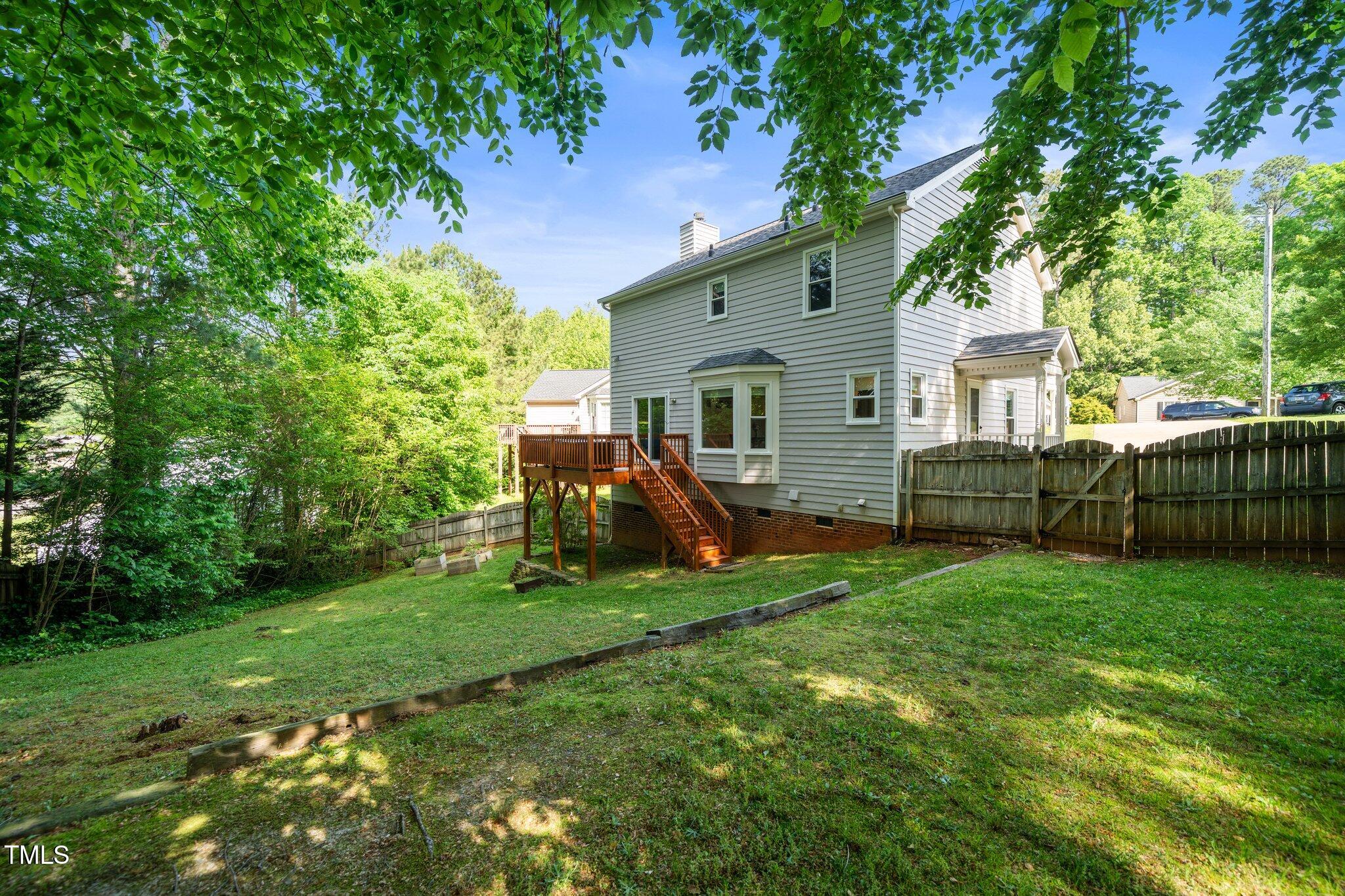 8009 Tobin Place Raleigh, NC 27612 - Photo 27 of 29 Rear Elevation