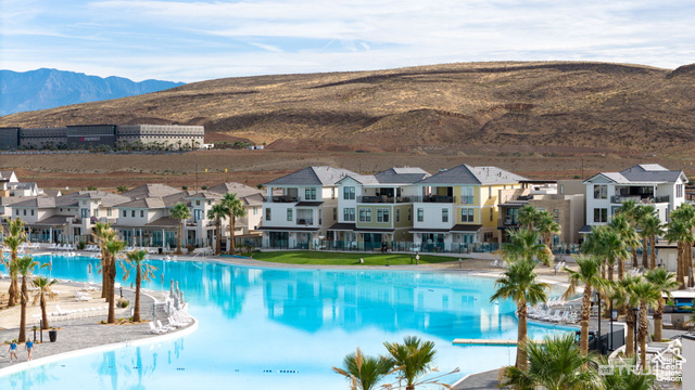961 West Akoya Pearl Road, Unit 201 St. George, UT 84790 - Photo 41 of 67 Community pool featuring a mountain view and a residential view