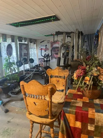 a outdoor space with furniture