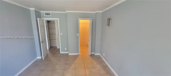 a view of an empty room