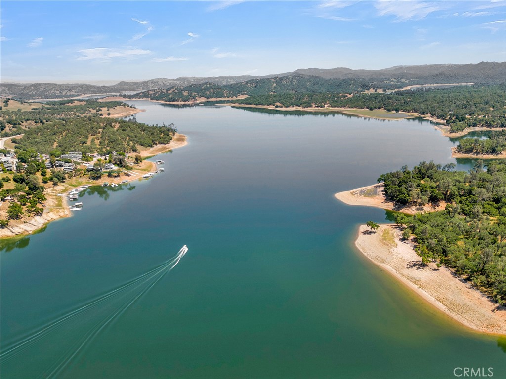 8205 Bass Point Road Bradley, CA 93426 - Photo 15 of 16 an aerial view of lake residential house with outdoor space and trees around