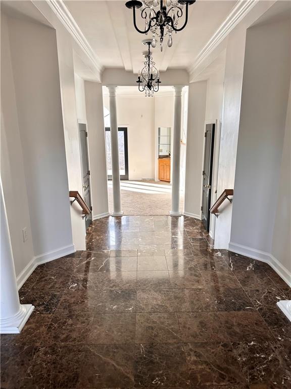 403 Landon Gate Pittsburgh, PA 15215 - Photo 5 of 27 a view of a hallway with a chandelier