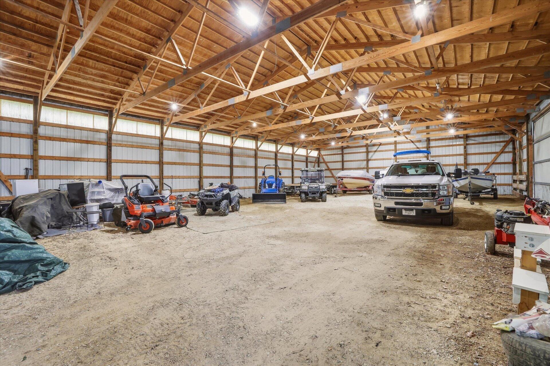 W7288 South Town Line Road Delavan, WI 53115 - Photo 6 of 57 inside pole barn