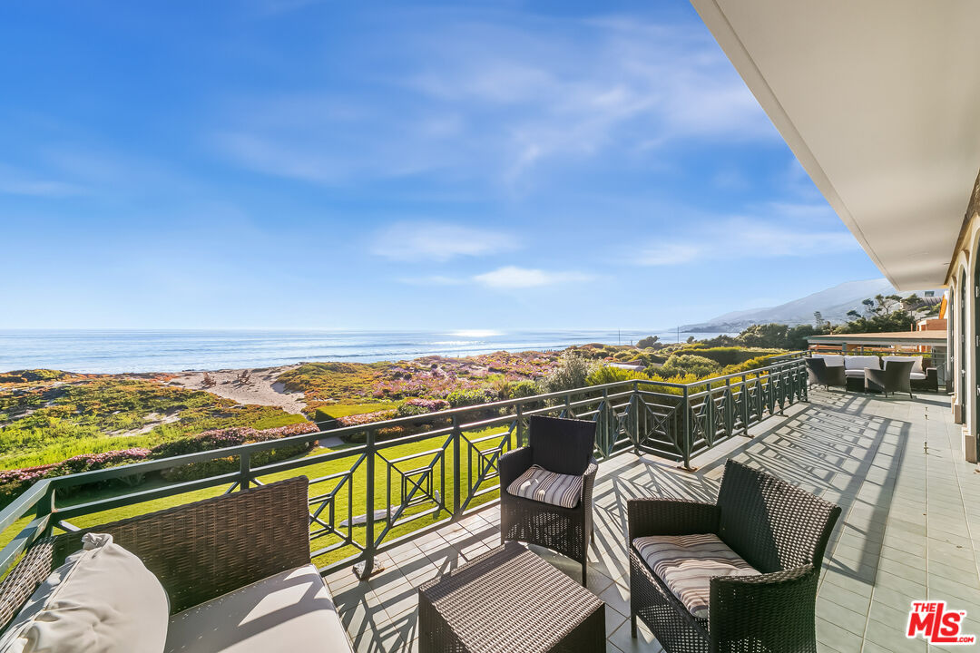 0 Broad Beach Road Malibu, CA 90265 - Photo 40 of 54 a view of a balcony with an ocean view