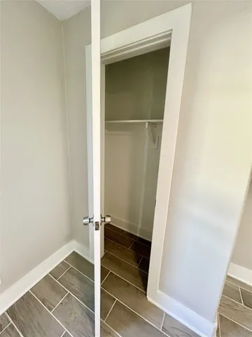 a view of a walk in closet