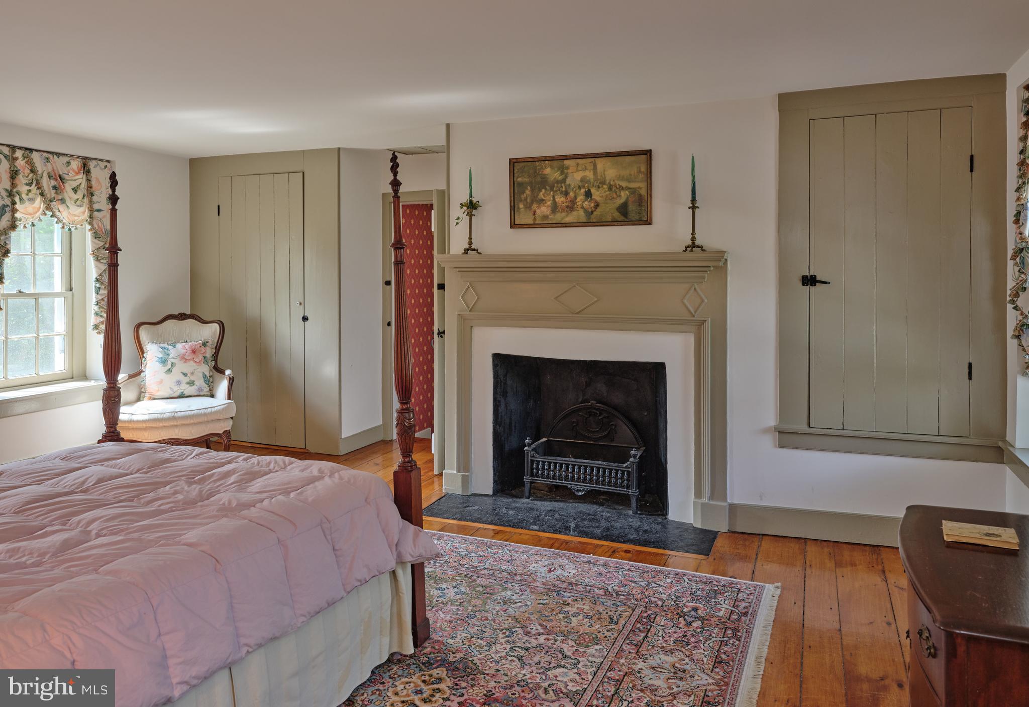 1789 Wrightstown Road Newtown, PA 18940 - Photo 62 of 95 Bedroom 3 with fireplace
