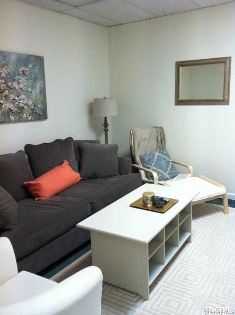 249 Main Street, Unit EAST Huntington, NY 11743 - Photo 3 of 11 a living room with a couch and a stove next to a window