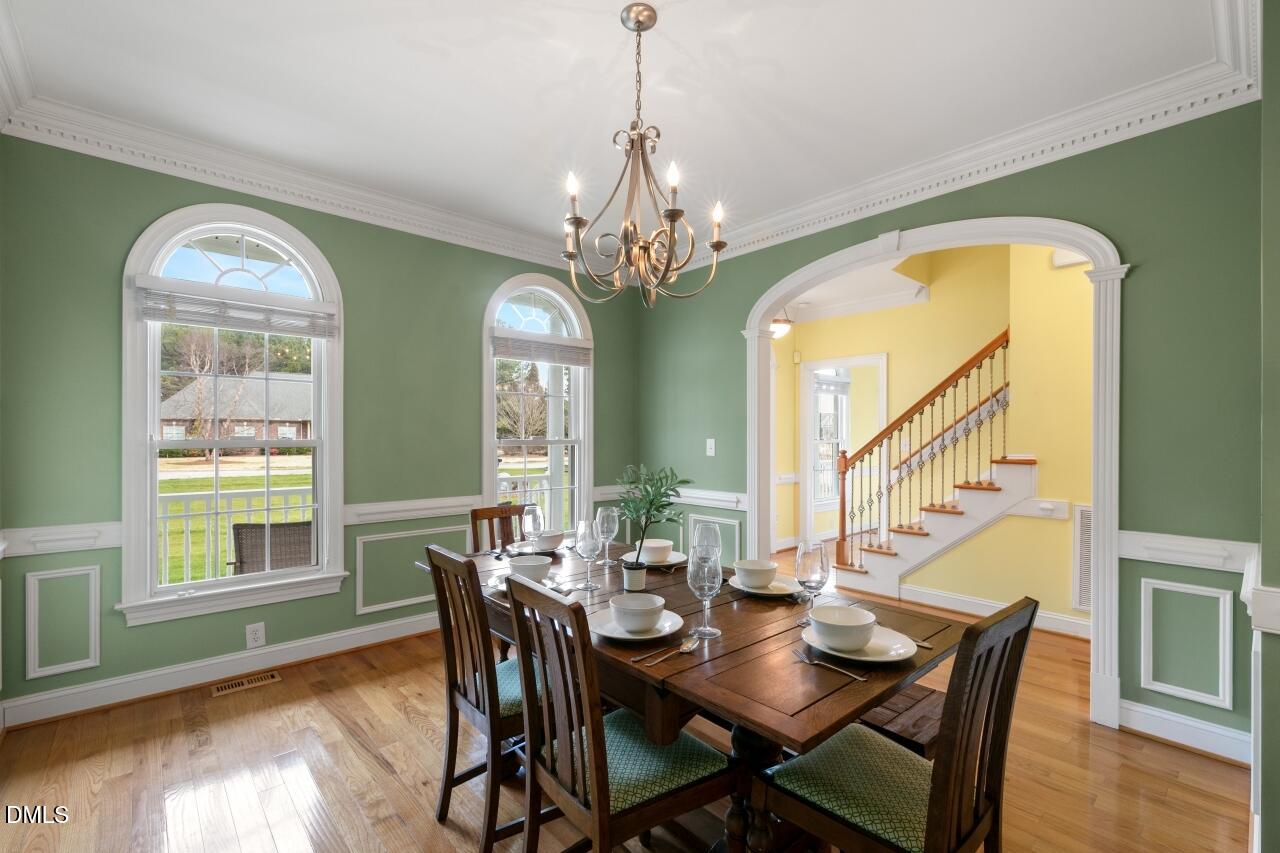 9199 Fox Run Road Bailey, NC 27807 - Photo 5 of 36 a view of a dining room with furniture window and wooden floor