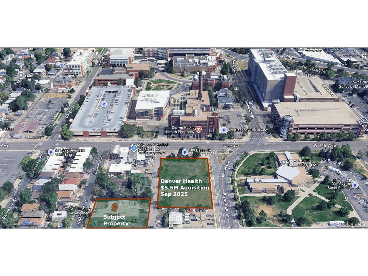 536 Cherokee Street Denver, CO 80204 - Photo 9 of 37 an aerial view of multiple house