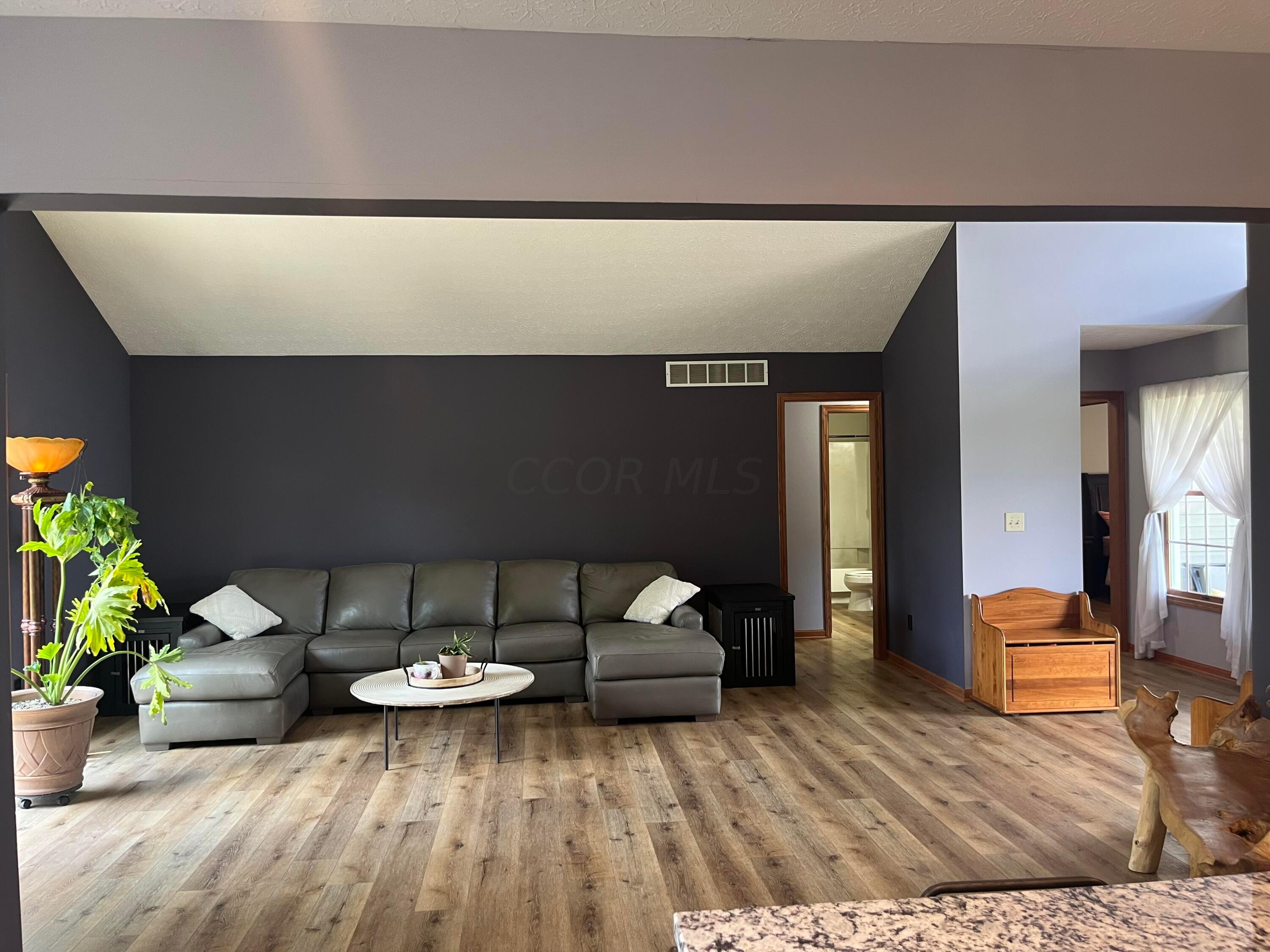 8857 Ringgold Fairfield Road Circleville, OH 43113 - Photo 6 of 36 Living room with cathedral ceilings